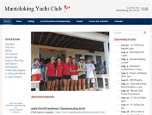 Tablet Screenshot of mantolokingyachtclub.org